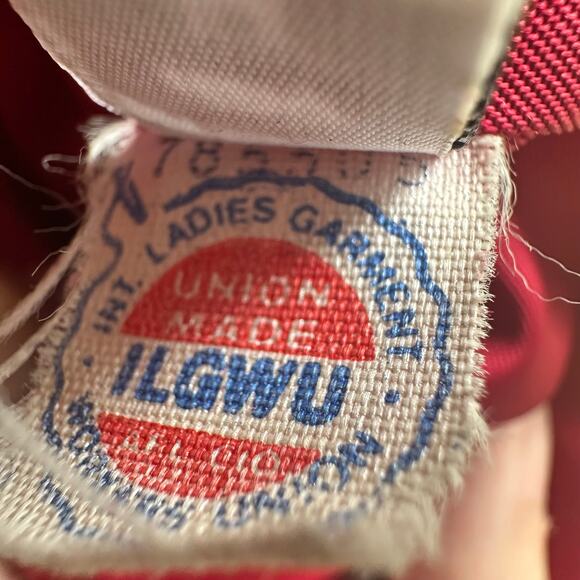 Vintage Eddie Bauer Toggle Button Duffle Coat Red Wool - Picture 10 of 10